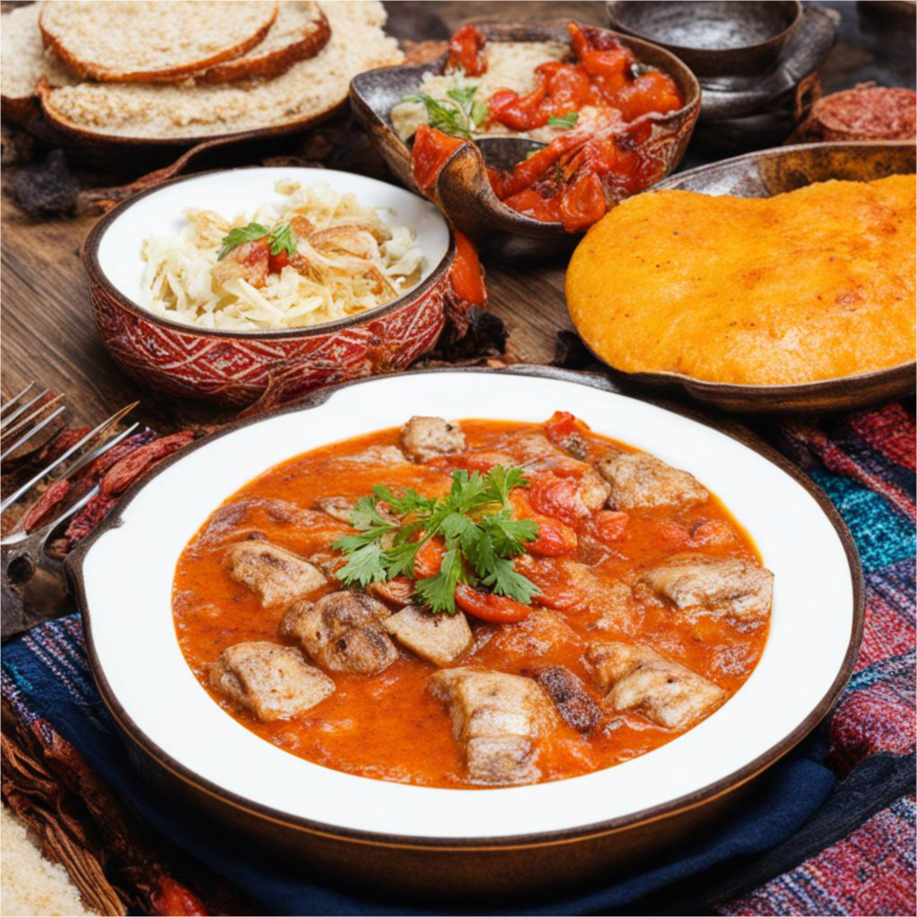 Kaukasischer Nationaler Küchentest